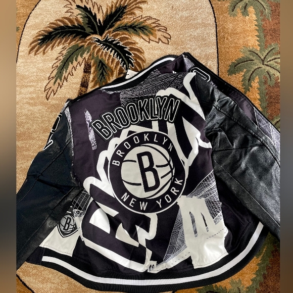 PRO STANDARD BROOKLYN NETS WOOL BLENDED LOGO VARSITY JACKET MEN'S SIZE 3XL NWT - Picture 4 of 10